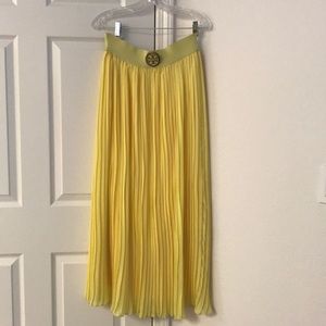 Yellow long skirt